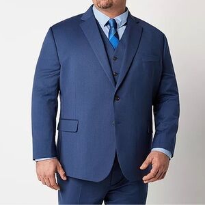 Men's Stafford CoolMax Blue Blazer Sz 46R